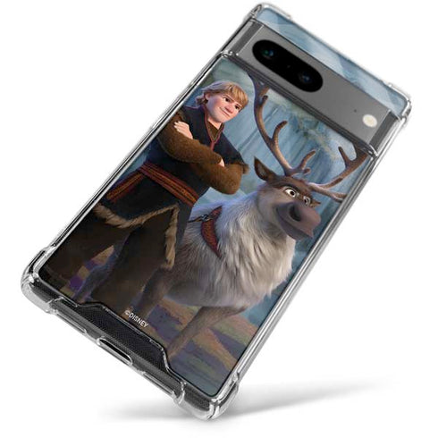 Disney Frozen II Kristoff and Sven Google Pixel 8 Clear Case